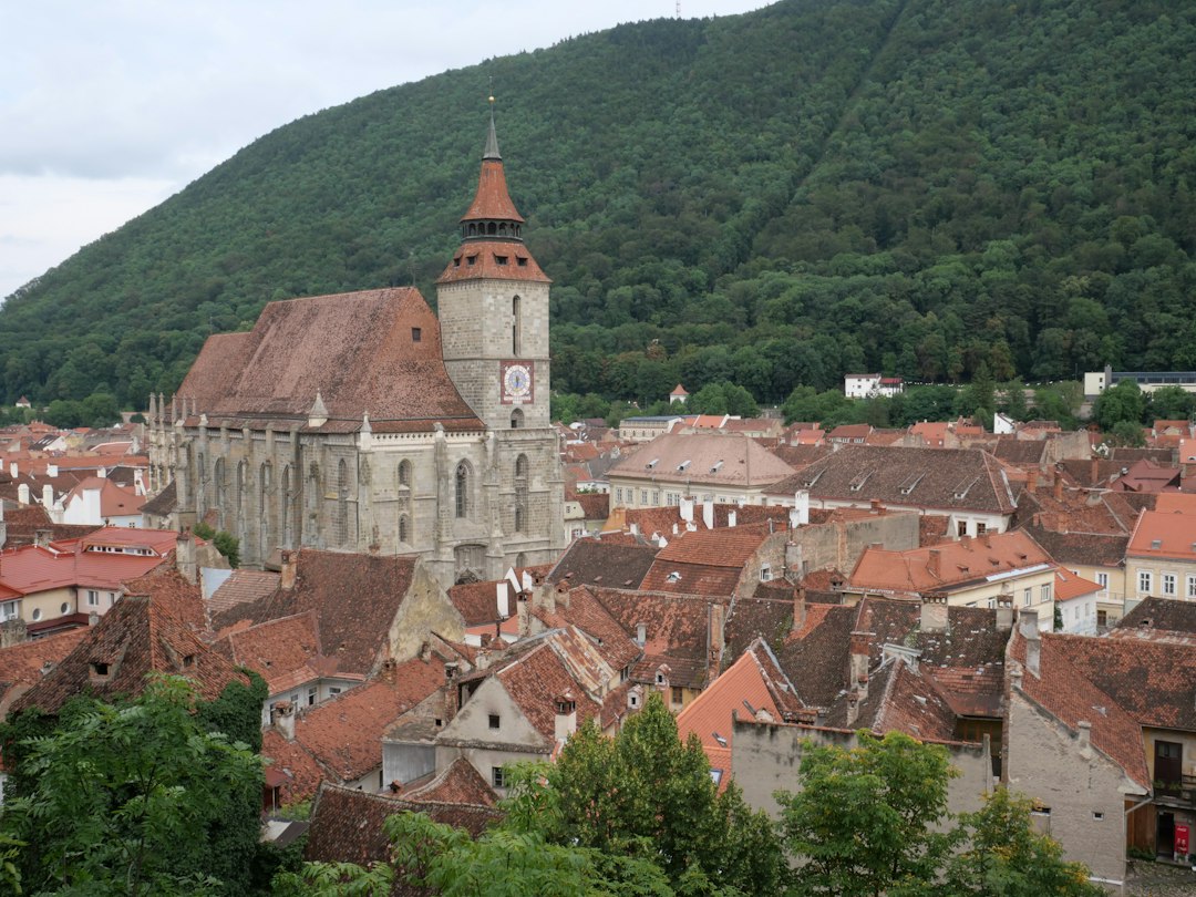 Historic cityscape of Brasov in Transylvania, Romania