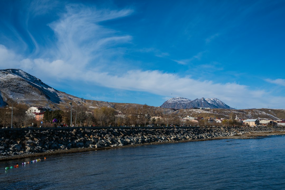 Town and mountain landscape in eastern Turkey
