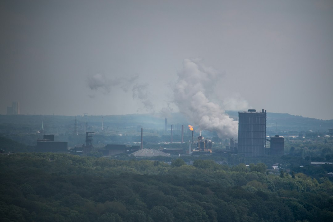 Industrial cityscape in Germany's Ruhr region